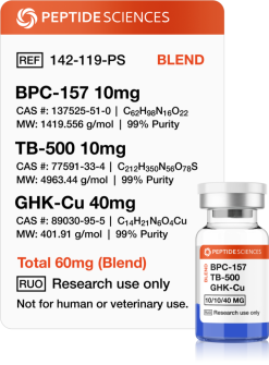 BPC-157, TB-500, KPV, GHK-Cu 80mg (Klow Blend)