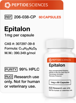 Epitalon 1mg (60 capsules) (Telomere Length)